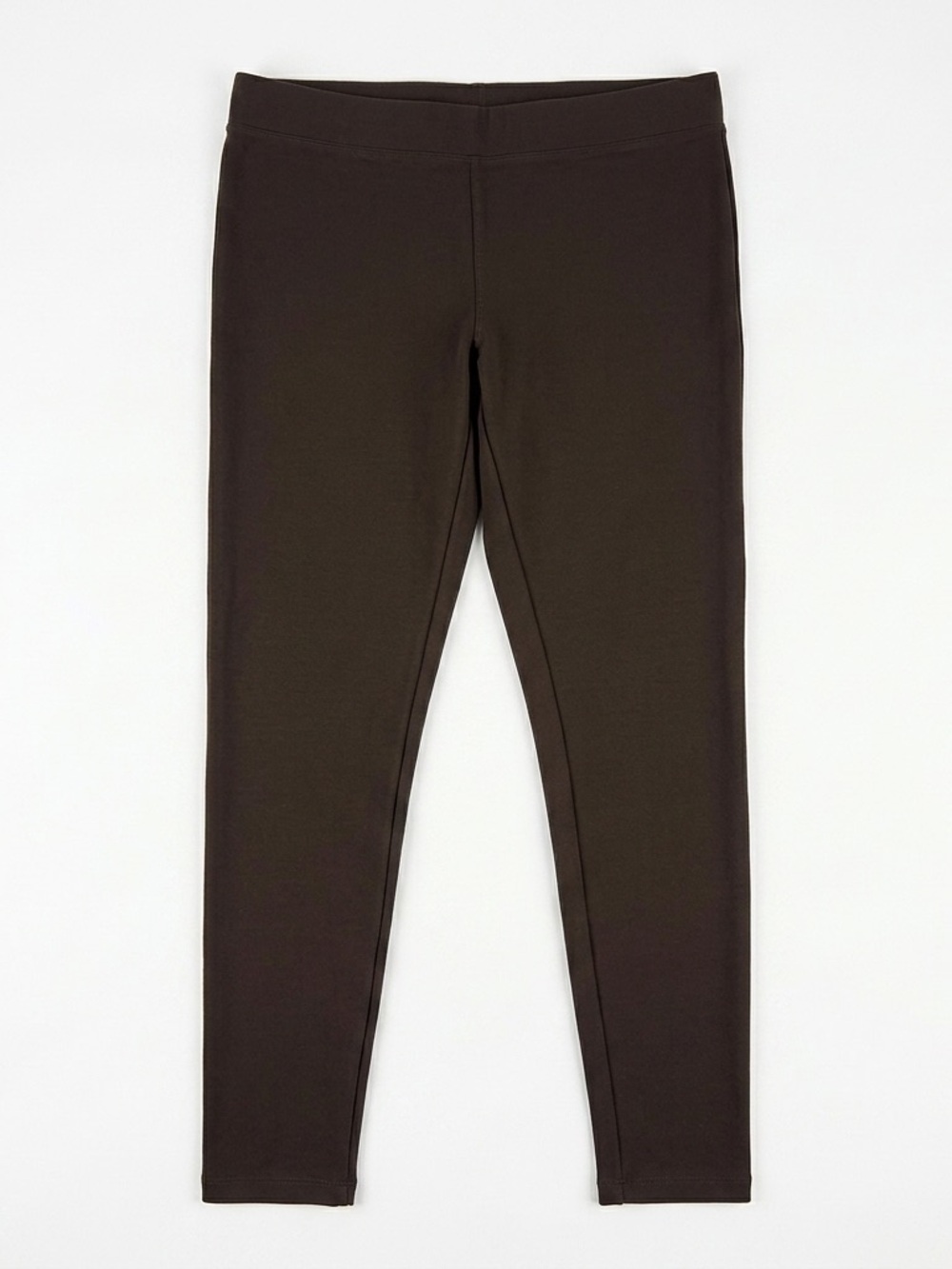 C-Lective Brown Leggings with Elastic Waist Band Size Large